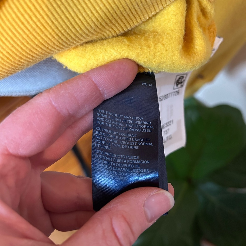 Tommy Hilfiger Men's Bright Yellow Crewneck Sweater - Picture 6 of 7